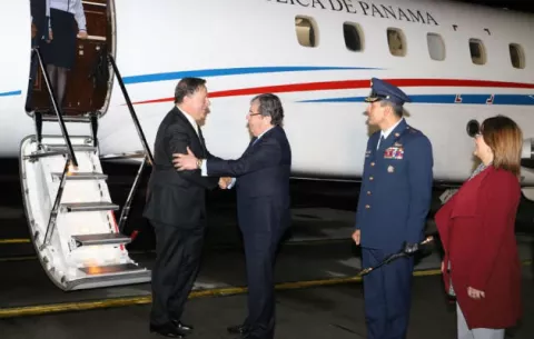Presidentes de Panamá y Colombia abordarán varios temas de agenda bilateral