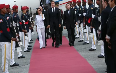 Presidente Juan Carlos Varela, Isabel De Saint Malo y Miguel Hincapié se van a Belice