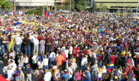 Venezolanos en Panamá se suman a las protestas
