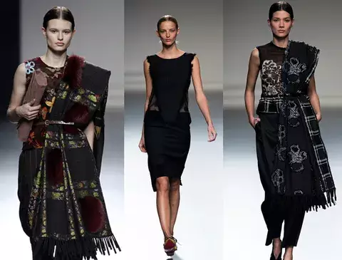 Esquisito en negro en Madrid Fashion Week, hoy y ayer
