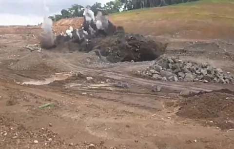 Voladuras controladas en Loma Cová continuarán el 30 de agosto