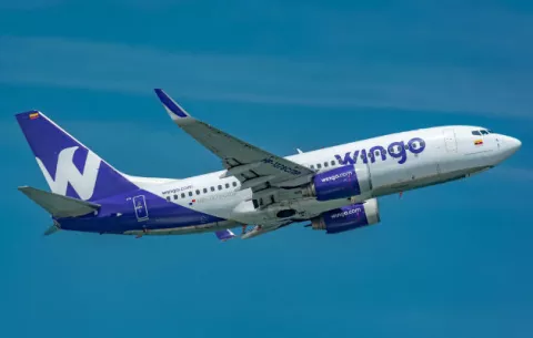 Wingo aumenta su capacidad en rutas hacia Panamá por demanda de peregrinos