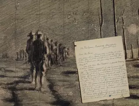 Universidad exhibe cartas y dibujos de jóvenes de la I Guerra Mundial