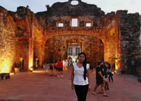 Yalitza Aparicio se divirtió en Colón