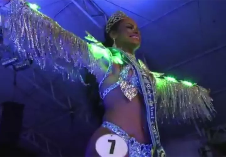 Clara Cristina Paixao de Oliveira, nueva reina del carnaval, Río Captura del Video de AFP