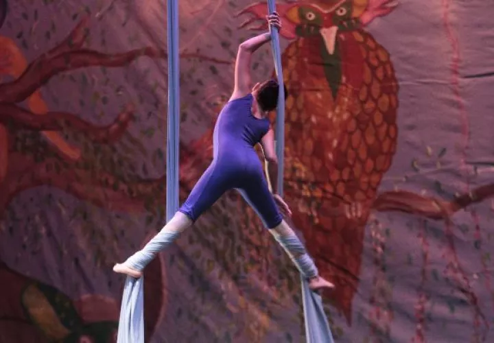 Danza aérea en el interior de Panamá 