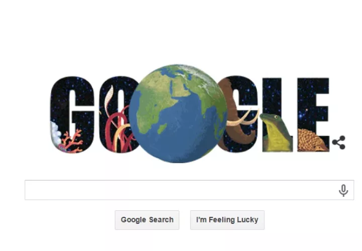 Doodle del Día de la Tierra.
