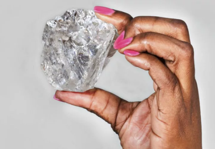 El diamante es de 1.111 quilates. Foto/ EFE
