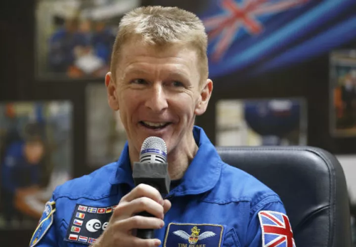 El astronauta británico Timothy Peake. Foto/ AP