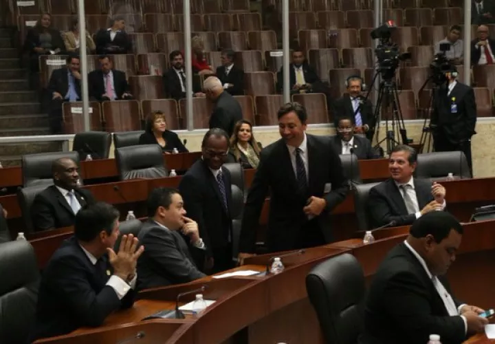 Melitón Arrocha cuando ocupaba su asiento en el Pleno de la AN. Foto/Asamblea