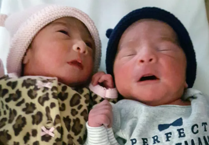 Jaelyn y  Luis Valencia Jr. Foto/AP