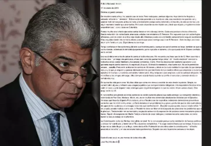 Carta, 17 de enero de 2016.