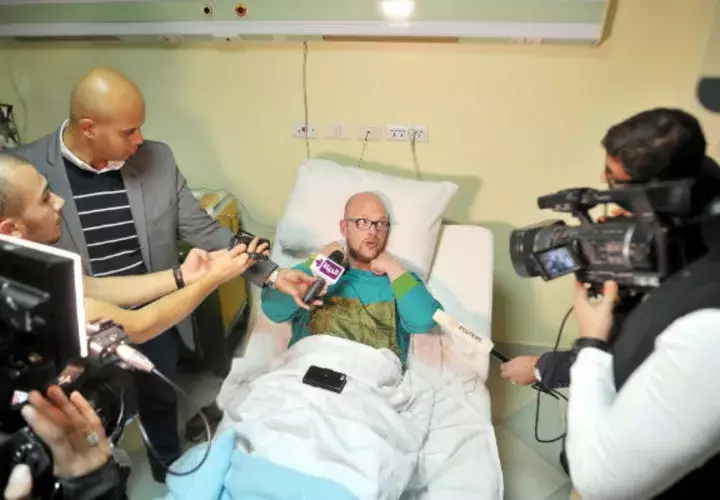 El turista Sam Eric, fue atacado en un centro turístico egipcio. Foto/AP