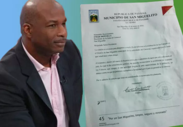 Carta con firma del alcalde Cumberbatch.