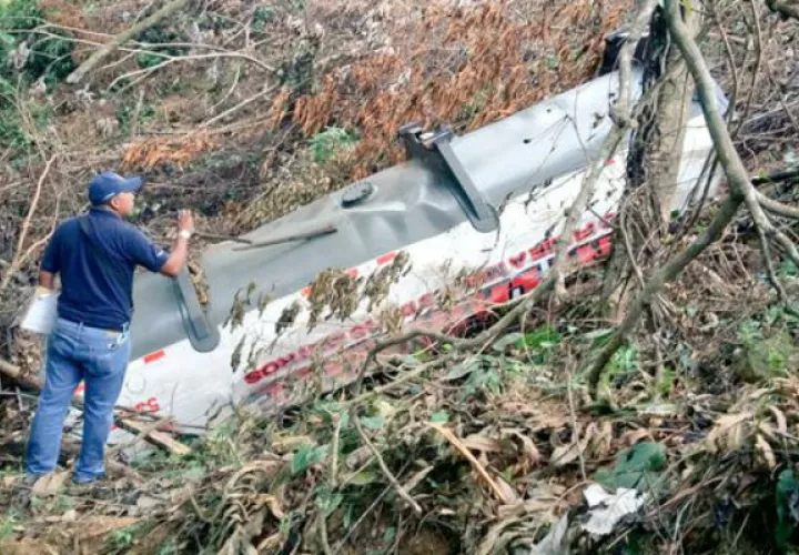 Cayó en un barranco. Foto/ Bomberos de Panamá