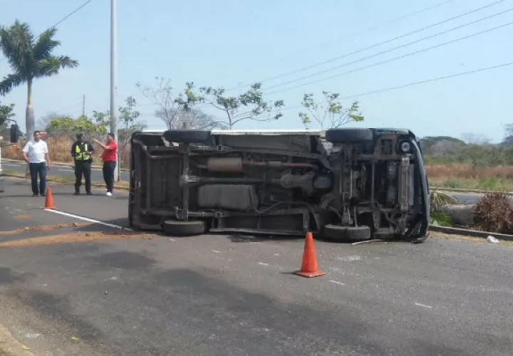 El accidente no pasó a mayores. Foto/ Thays Domínguez