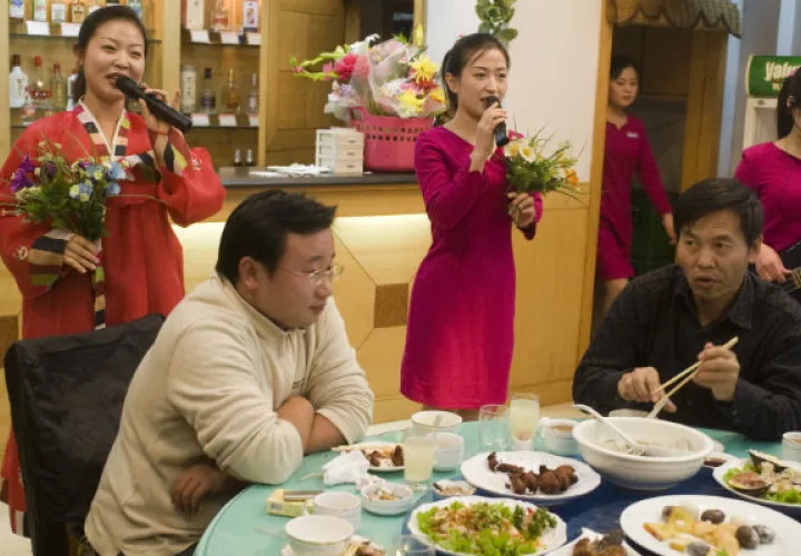 Restaurante norcoreano en China. Foto/ AP