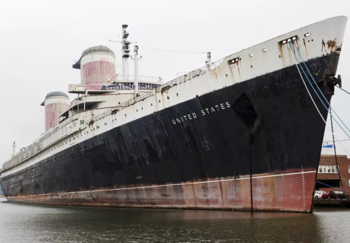 Transatlántico SS United States. Foto/AP