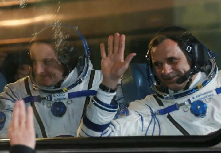 Los astronautas. Foto: EFE 