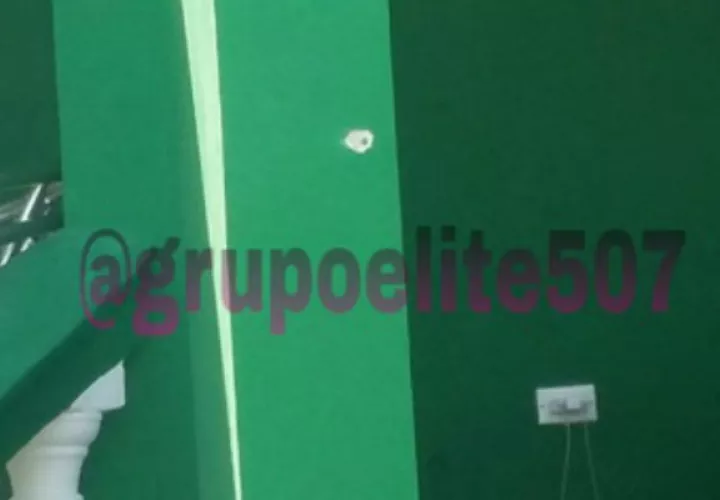 La casa del diputado Barría recibió cuatro impactos de bala. Foto/Grupo Elite