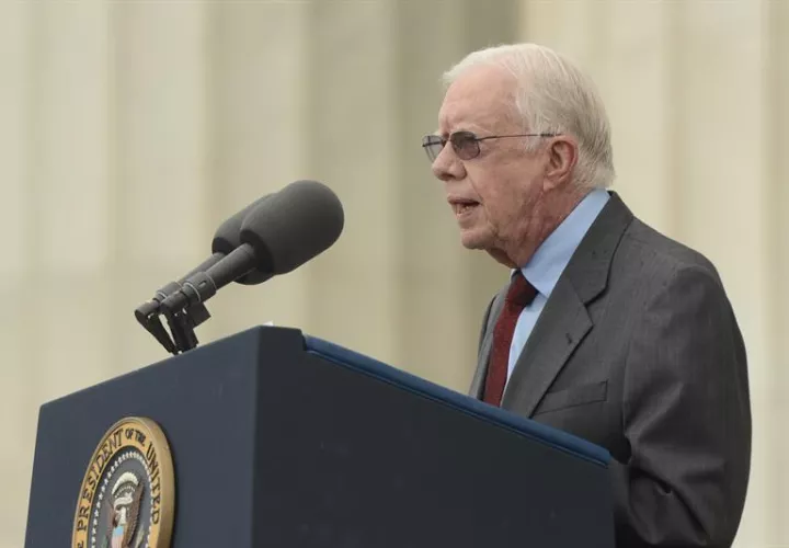 Expresidente estadounidense Jimmy Carter. Foto: EFE
