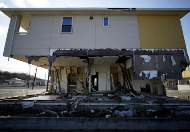 Una casa destruida por el tsunami del 11 de marzo de 2011. Foto:EFE