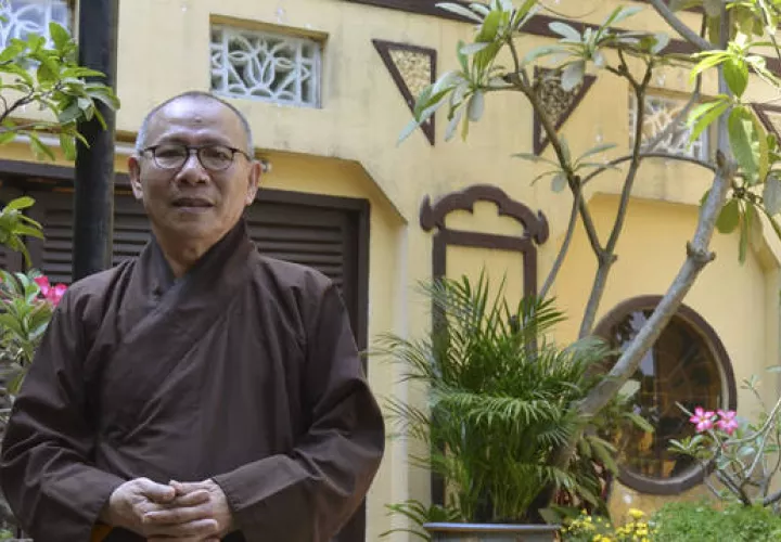 Monje budista vietnamita Thich Khong Tanh. Foto//EFE