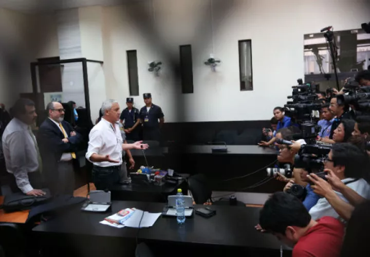 El expresidente de Guatemala Otto Pérez Molia, enfrenta a la justicia por actos de corrupción. Foto/EFE
