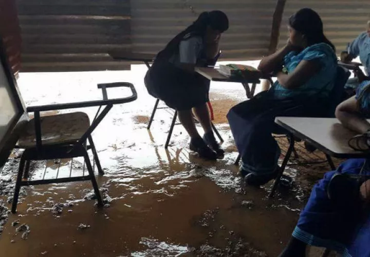 Esta es la condición de la escuela Peña Prieta en la Comarca Gnäbe Buglé / Cortesía.