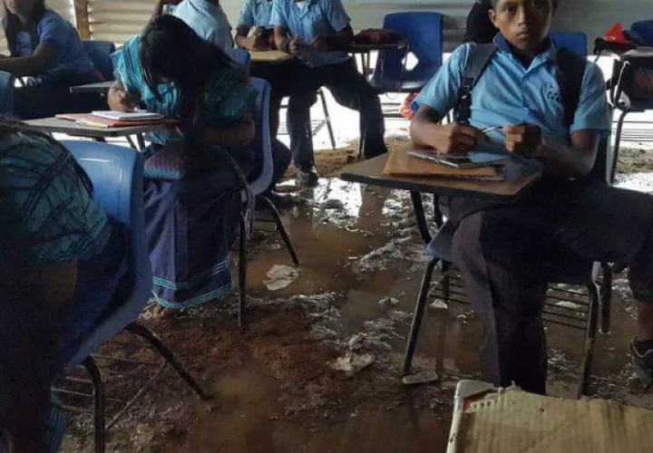 Esta es la condición de la escuela Peña Prieta en la Comarca Gnäbe Buglé / Cortesía.