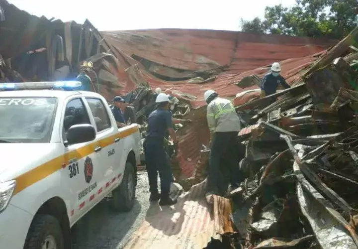 Imagen de cómo quedó el almacén. Foto: Víctor Eliseo Rodríguez 