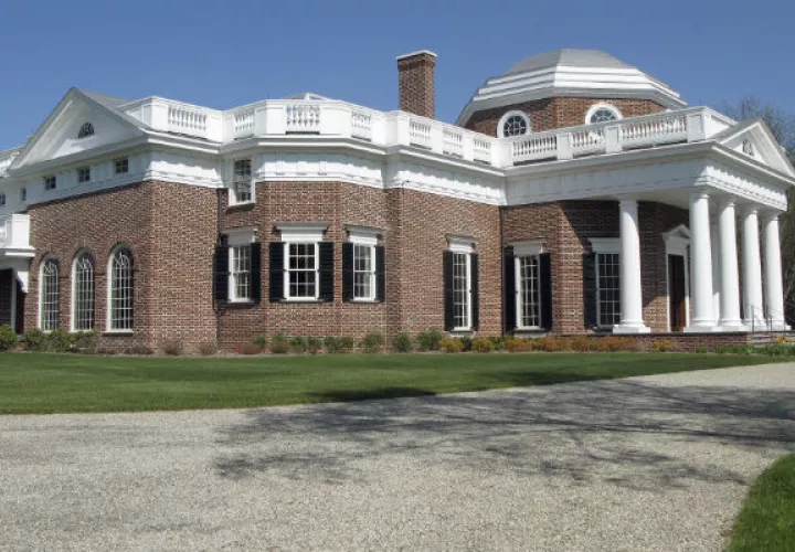 Réplica exacta de Monticello, la mansión en Virginia del prócer de la independencia Thomas Jefferson. Foto/AP