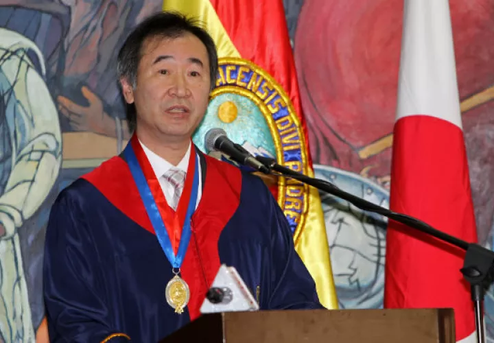 El premio nobel de Física 2015, el japonés Takaaki Kajita. Foto/ EFE