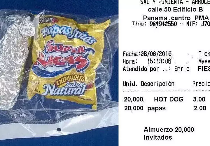 Costo de la merienda ofrecida a los panameños comunes / Redes.