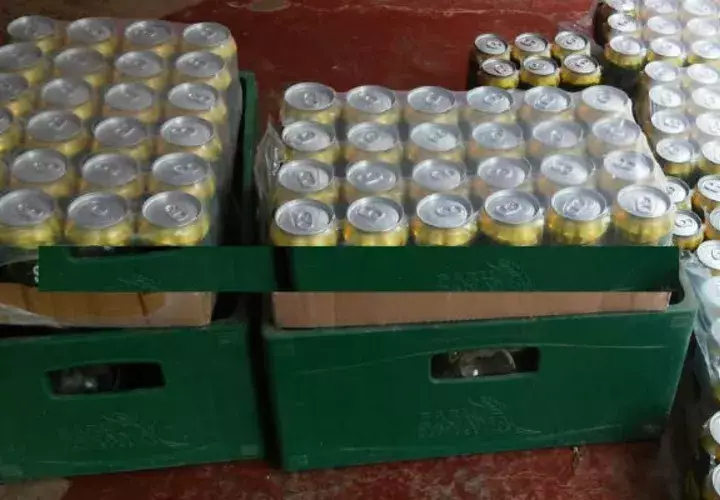 Cervezas decomisadas. Foto: Thays Domínguez 