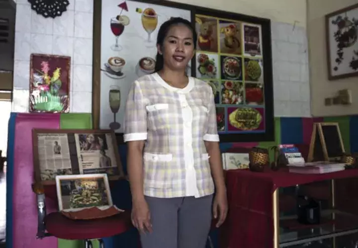 Lim Mouly Ratana, fundadora de la escuela.  Foto/ AP