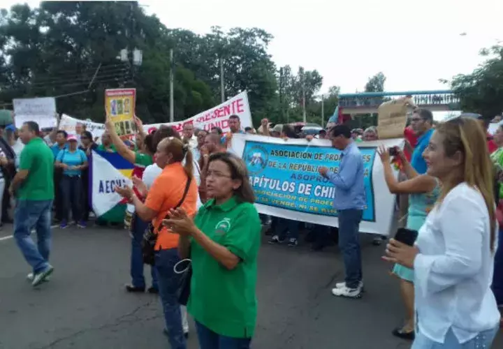 Cierre de los docentes en David. Foto: Mayra Madrid. 