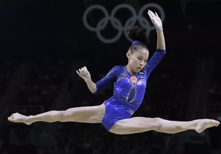 Shang Chunsong en una de sus rutinas. Foto/AP