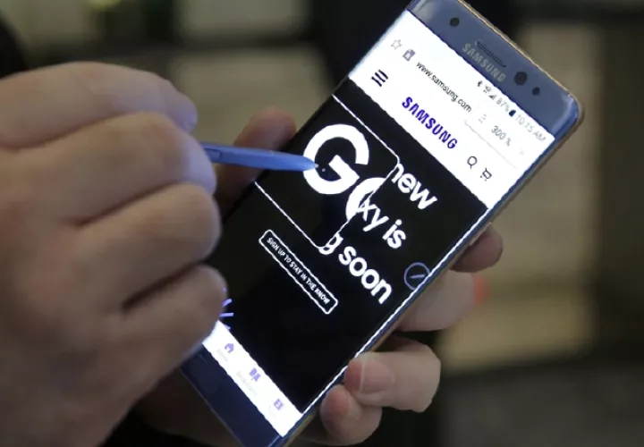 Note 7 de Samsung /Foto EFE