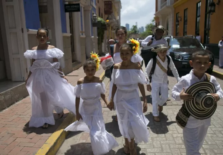 Colombia festejó firma del Acuerdo de Paz. /Foto AP
