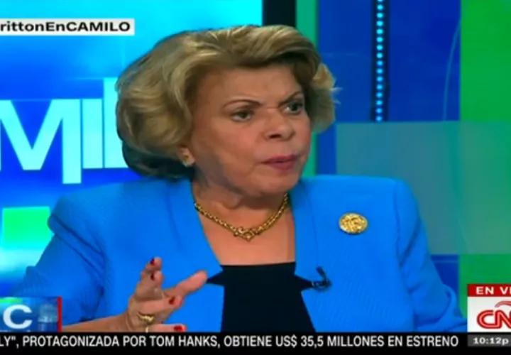 Rosa María Britton en el programa 'Camilo' de CNN / Foto CNN en Español.