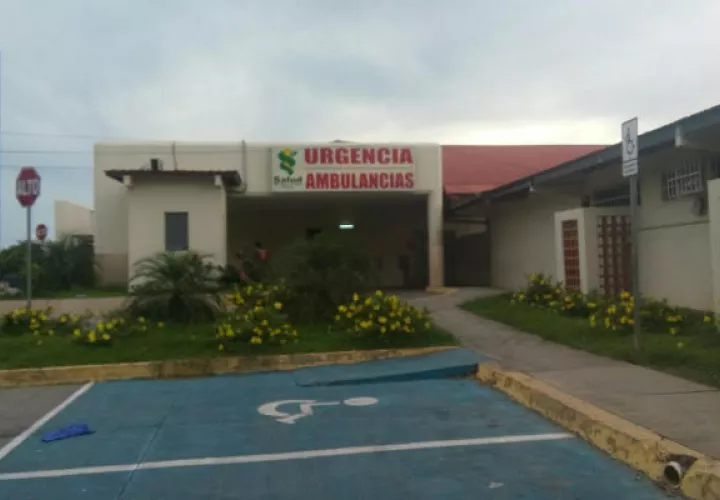 Hospital de Penonomé donde murió el trabajador. 