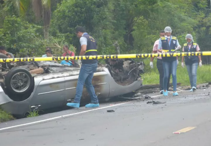 Joven muere calcinado. Foto: Mayra Madrid. 