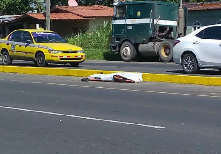 Intentó cruzar la vía. Foto: Delfia Cortez