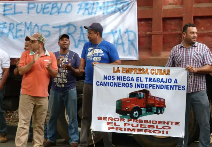 Los manifestantes. Foto: Thays Domínguez.