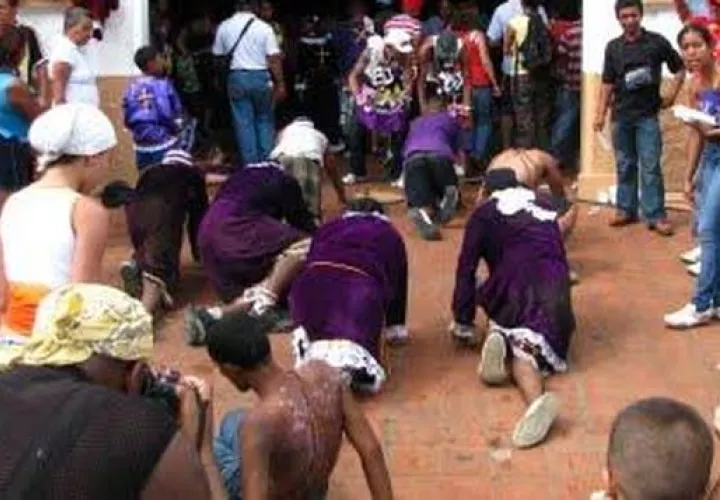 Verdaderas muestras de dolor en procesión de Portobelo 