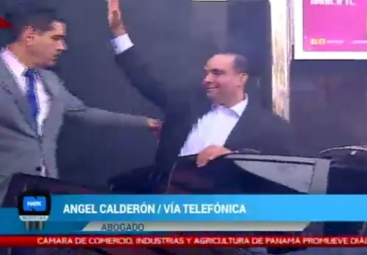 Fernando Correa cuando era conducido 