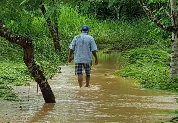 Perjudicados por las lluvias. Delfia Cortez
