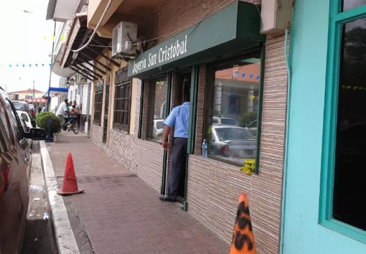 Local visitado por los delincuentes. Foto: Thays Domínguez. 