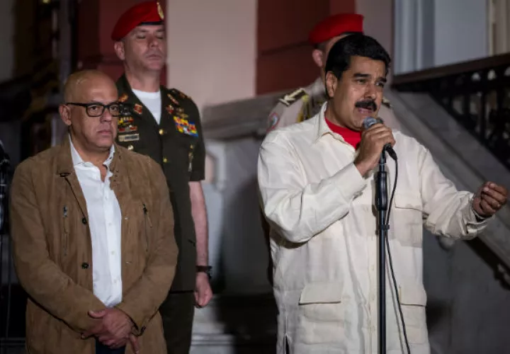 Nicolás Maduro, informa sobre las negociaciones en conferencia de prensa. FOTO/EFE 